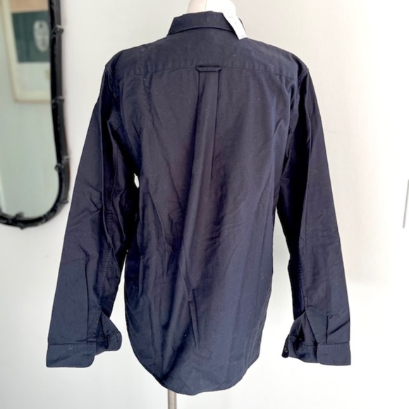 Gap Designed & Crafted  Vintage Black Cotton Button Down Shirt NWT - Picture 6 of 7